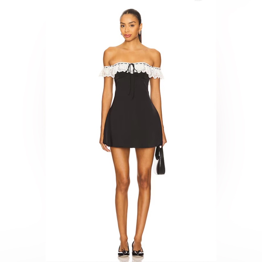 EUC Revolve More to Come Junia Mini Dress in Black - Size S